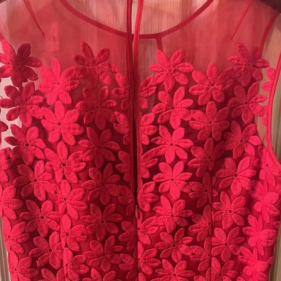 MAGGY LONDON RED DRESS SIZE 8 - Picture 6 of 7